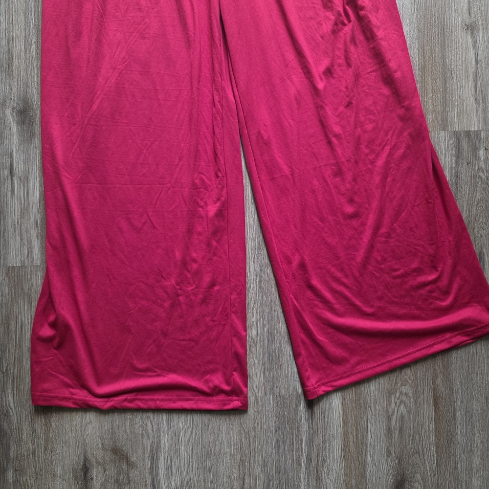 SHEIN Red Beaded Wide-Leg Jumpsuit - Picture 5 of 9